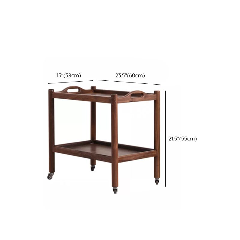 Modern Rectangular End Table Double Tier Corner Table with Storage Clearhalo 'Coffee & Accent Tables' 'End & Side Tables' 'end_side_tables' 'furn' 'furn_end_side_tables' 'Furniture' 'Living Room Furniture' 1200x1200_e9e34dc1-ced0-4695-af14-d9e3aed850ce