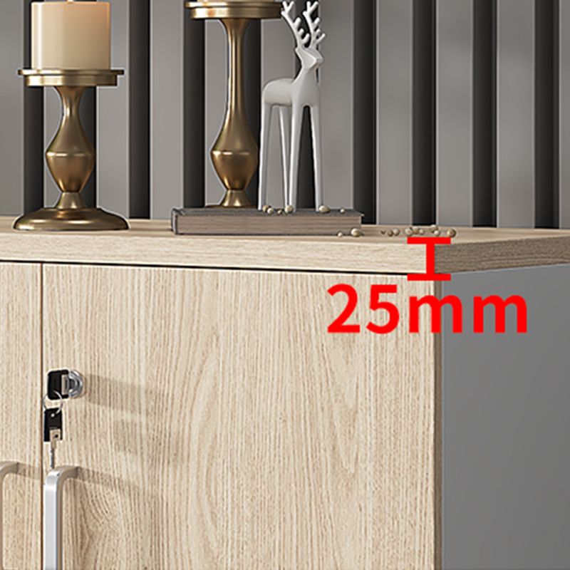 Armadio di archiviazione di stoccaggio nordico mobile in legno di bloccaggio