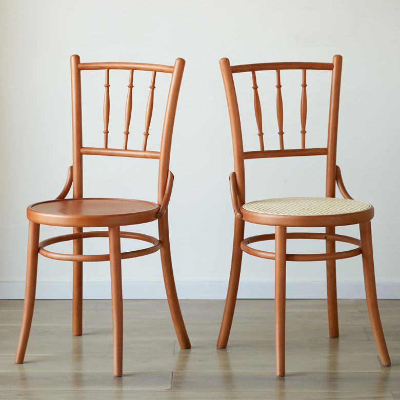 Chaise latéral en bois massif piste de restauration arrière pour le salon