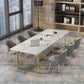 Rectangle White Dining Table Sintered Stone Table Luxury with Double Pedestal Clearhalo ' dining_table' 'Dining Tables & Seating' 'Dining Tables' 'furn' 'furn_dining_table' 'Furniture' 'furniture_dining_table' 'Kitchen & Dining Furniture' 'kitchen&dining_furn' 'kitchen' 'kitchen_dining_table' 1200x1200_e9e7017b-06a1-4d56-b456-2b5ed8901011