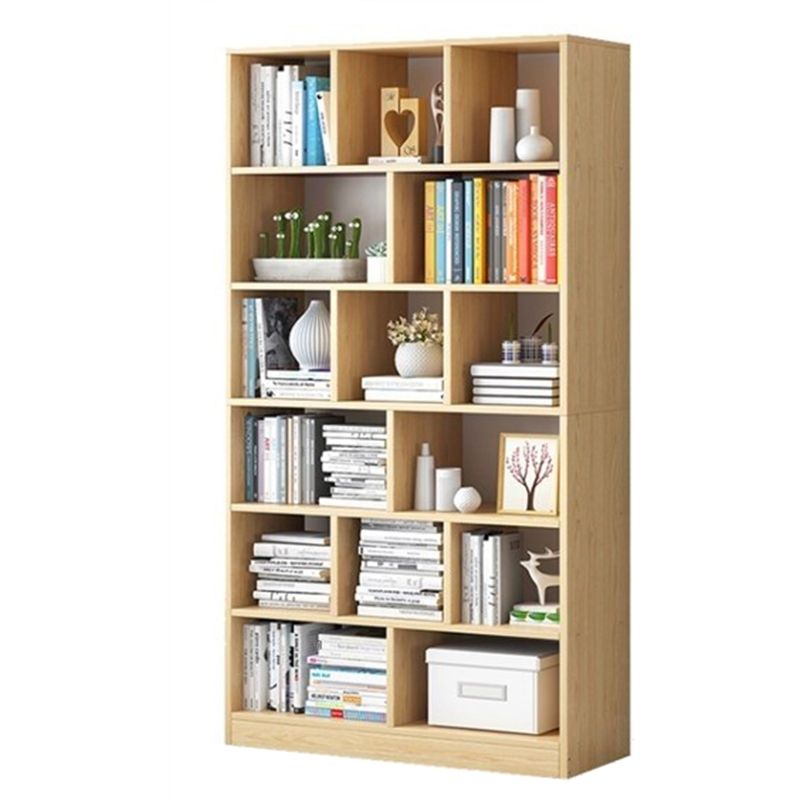 Modern Vertical Standard Bookcase Manufactured Wood Bookshelf for Home Clearhalo 'Bookcases' 'Furniture' 'furniture_bookcases' 'Office Furniture' 1200x1200_e9e7843b-1e84-4c84-855d-9502d64bdf04