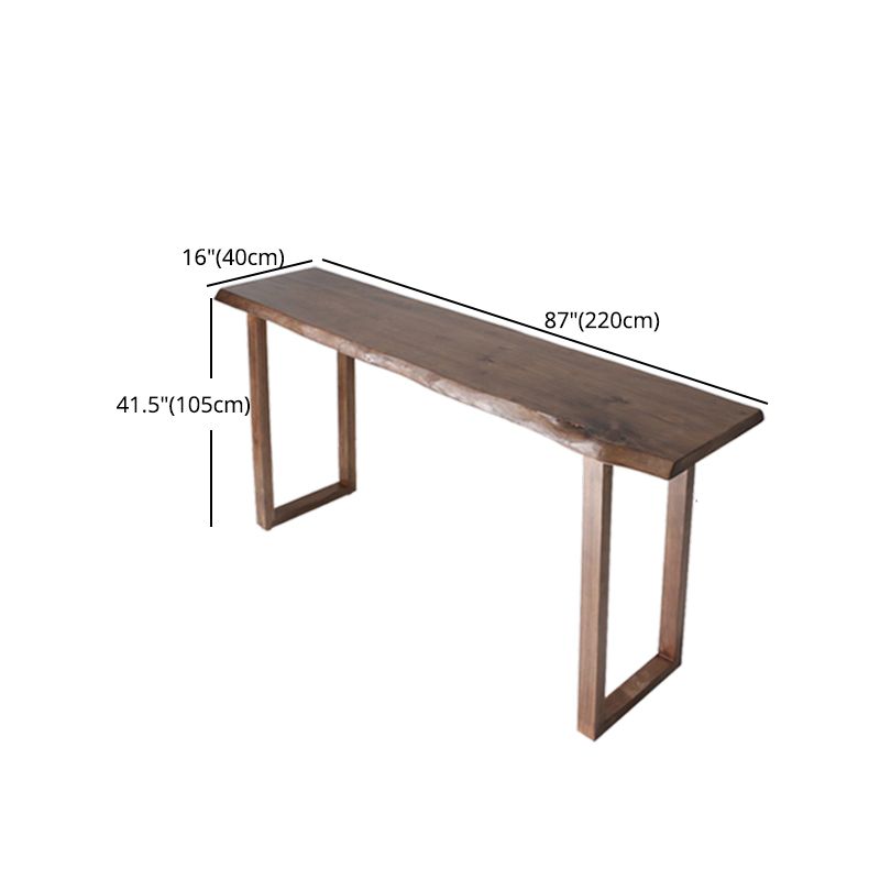 Wood Bar Dining Table Modern Bar Table with Sled Base for Dining Room Kitchen Clearhalo 'Bar Furniture' 'Bar Tables' 'bar_tables' 'furn' 'furn_bar_tables' 'Furniture' 'furniture_bar_tables' 'Kitchen & Dining Furniture' 1200x1200_e9e8b523-315d-4bae-a5a8-ad1aecce6ddf