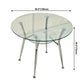 Modern Style Glass Kitchen Dining Table Clear Round Table with Metal Base for Home Clearhalo ' dining_table' 'Dining Tables & Seating' 'Dining Tables' 'furn' 'furn_dining_table' 'Furniture' 'furniture_dining_table' 'Kitchen & Dining Furniture' 'kitchen&dining_furn' 'kitchen' 'kitchen_dining_table' 1200x1200_e9e8bde7-c1f5-4e4b-94b7-a6837bfb8147