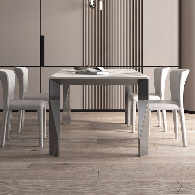 1/4/5/7 Pieces Sintered Stone Dining Table Set Dining Table and Dining Chairs Clearhalo 'Dining Room Sets' 'Dining Tables & Seating' 'dining_room_set' 'furn' 'furn_dining_room_set' 'Furniture' 'furniture_dining_room_set' 'Kitchen & Dining Furniture' 1200x1200_e9e938d2-261d-48b6-9dc1-78d7a77fe13c