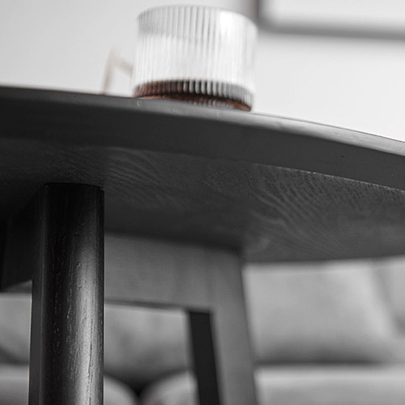 Tableau latérale rond en bois massif en bois massif scandinave 19,6 pouces