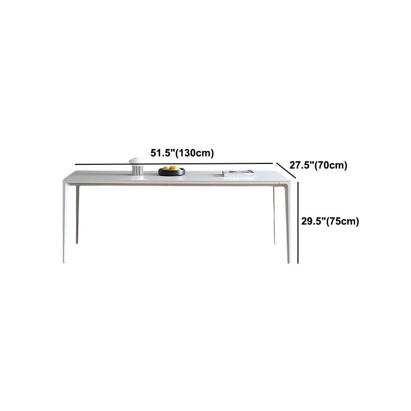 Modern Aluminium Dining Table Set 1/4/5/7 Pieces Rectangle Dinette Set with Sintered Stone Clearhalo 'Dining Room Sets' 'Dining Tables & Seating' 'dining_room_set' 'furn' 'furn_dining_room_set' 'Furniture' 'Kitchen & Dining Furniture' 1200x1200_e9ea63c3-3554-4924-94ae-1dc02566ee92