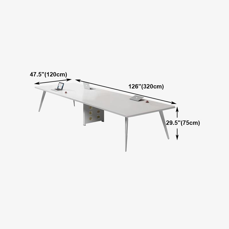 Contemporary Rectangle Dining Table Solid Wood Top Indoor Table with 4 Legs Clearhalo ' dining_table' 'Dining Tables & Seating' 'Dining Tables' 'furn' 'furn_dining_table' 'Furniture' 'furniture_dining_table' 'Kitchen & Dining Furniture' 'kitchen&dining_furn' 'kitchen' 'kitchen_dining_table' 1200x1200_e9ebeae6-72a5-45db-b8c9-a4fe34e82c5e