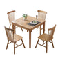 Dining Room Kitchen Table Rubberwood Solid Wood Square Dining Table