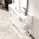 Curio Curio Curio Cabinet in metallo Porte in vetro armadio con 2 porte per soggiorno