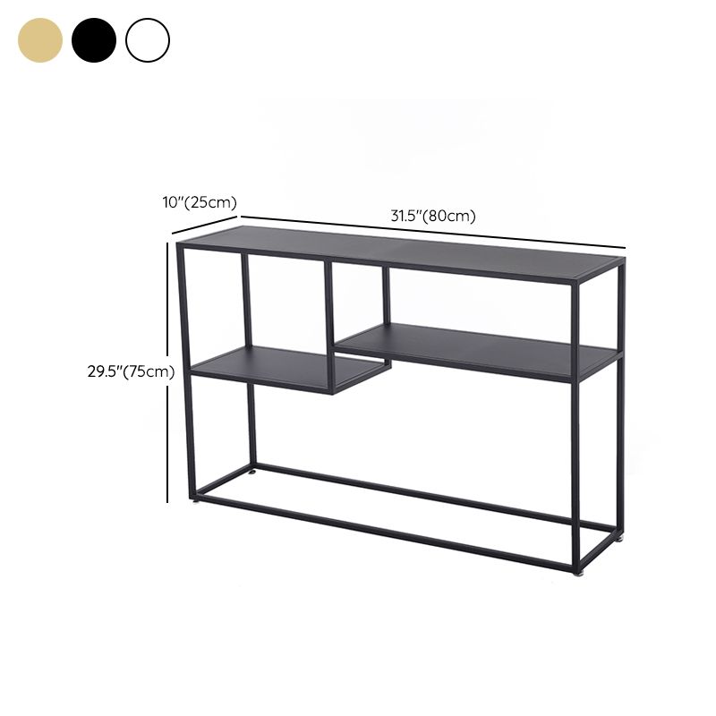 9.84 "W Tabla de acento de consola contemporánea Tabla de consola de acabado antiguo