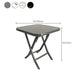 Modern Square Glass Desktop Collapsible Dining Table Metal Legs for Dining Room Clearhalo 'Dining Tables & Seating' 'Dining Tables' 'dining_table' 'furn' 'furn_dining_table' 'Furniture' 'Kitchen & Dining Furniture' 1200x1200_e9f02fe0-147d-450c-8e32-354d4adf86c4