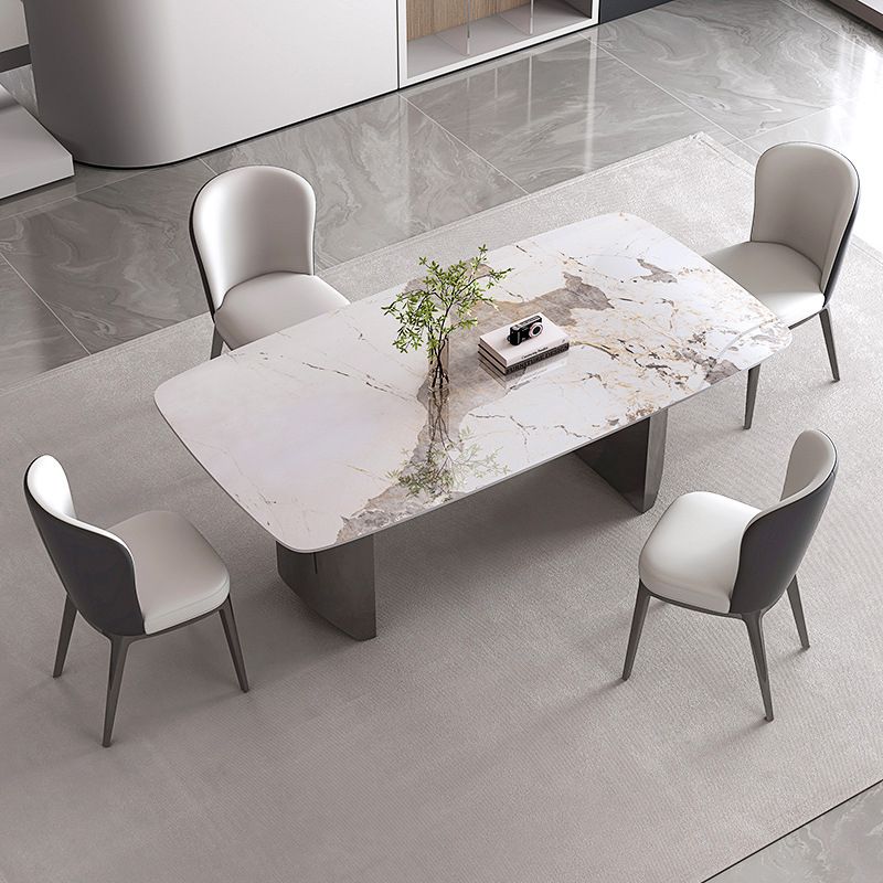 Table à manger rectangulaire Table à manger en pierre frittée pour cuisine