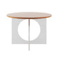 Round Dining Table Set 1/2/3/4 Pcs Acrylic Base Table and Chairs Clearhalo 'Dining Room Sets' 'Dining Tables & Seating' 'dining_room_set' 'furn' 'furn_dining_room_set' 'Furniture' 'Kitchen & Dining Furniture' 1200x1200_e9f0c38b-469f-4b49-bdd8-9035434cd51d