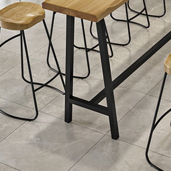 Table à cocktails en bois massif naturel