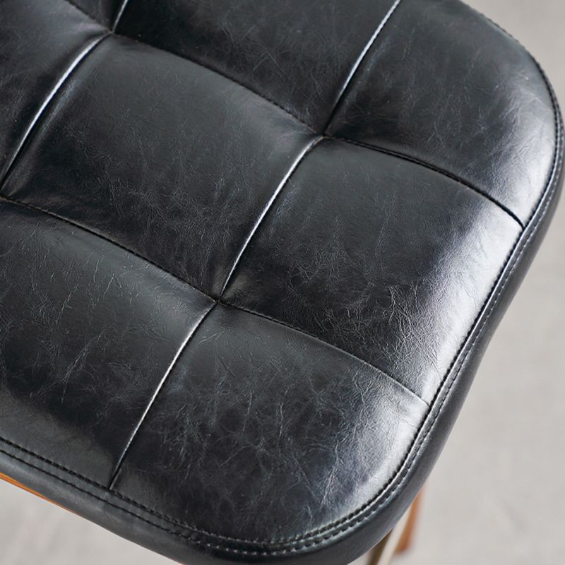 Modern Style Bar Stool Leather Backrest Bar Stools with Wooden Base Clearhalo 'Bar Furniture' 'Bar Stools' 'bar_stools' 'furn' 'furn_bar_stools' 'Furniture' 'Kitchen & Dining Furniture' 1200x1200_e9f1cdc1-0ef5-4714-8053-1fdc2ee6db51