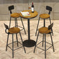 Industrial 1/3/4/5 Pieces Bar Table Set Round Pine Wood Counter Table with Stools for Cafe Clearhalo 'Bar Furniture' 'furn' 'furn_home_bar_bar_sets' 'Furniture' 'Home Bars & Bar Sets' 'home_bar_bar_sets' 'Kitchen & Dining Furniture' 1200x1200_e9f2b920-b602-48d4-85f2-bc4247bf92e4