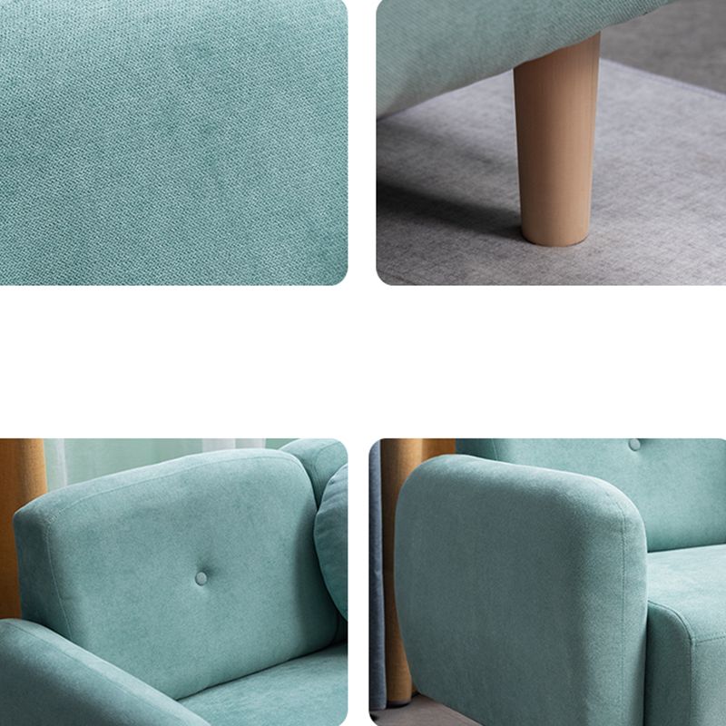 Fabric Sofa 29.92" High Recessed Arm Sofa with 3-seater for Apartment