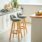 Modern Backrest Counter Stool Wood Cashier Bar Stool with Cushion and Pedal Clearhalo 'Bar Furniture' 'Bar Stools' 'bar_stools' 'furn' 'furn_bar_stools' 'furniture_bar_stools' 'Kitchen & Dining Furniture' 'kitchen&dining_furn' 'kitchen' 'kitchen_furn' Furniture' 1200x1200_e9f5207a-99da-4709-b1d0-6c2603bba1d4