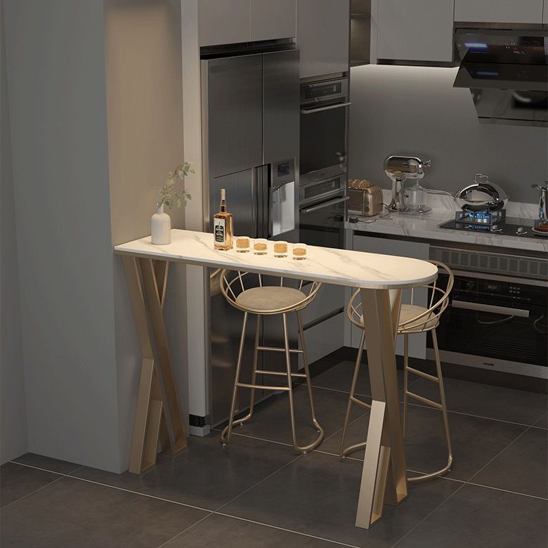 コンテンポラリーラウンドバースツールフットレスト付きアームレスバースツール