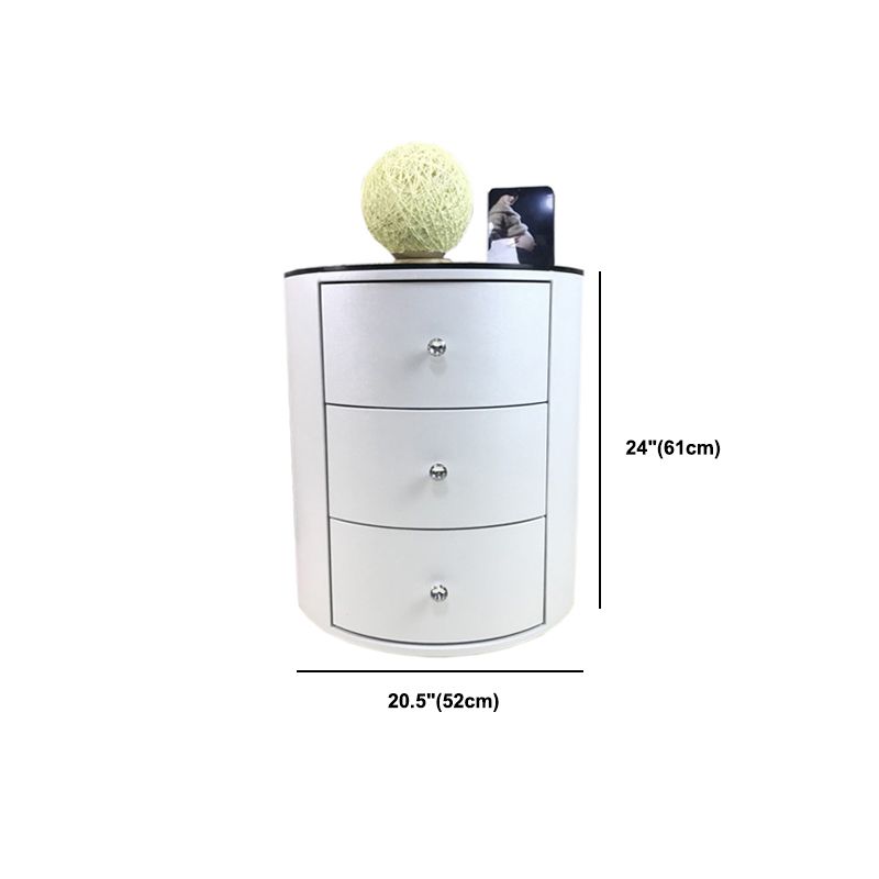 Night-tands de lit en bois faux en bois moderne avec 2 tiroirs