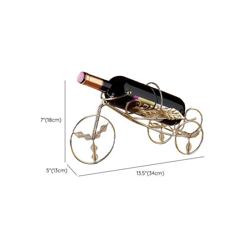 Modern Bike/ Boat/ Tree Metal Wine Racks Tabletop Wine Rack Kit in Brass Clearhalo 'furn' 'furn_wine_racks' 'Furniture' 'Kitchen & Dining Furniture' 'Wine Racks' 'wine_racks' 1200x1200_e9f8c98e-7f1c-427f-9e5c-8078a24224c1