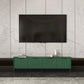 Wooden Enclosed Storage TV Console Scandinavian TV Stand with Cabinet Clearhalo 'furn' 'furn_tv_stands_entertainment_centers' 'Furniture' 'Living Room Furniture' 'TV Stands & Entertainment Centers' 'TV Stands & Media Storage Furniture' 'tv_stands_entertainment_centers' 1200x1200_e9fd8fd3-a39d-4205-9904-713cfef11044