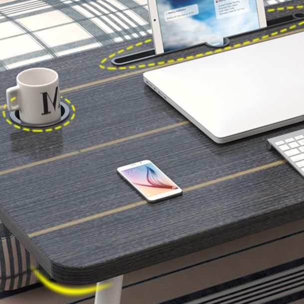 Bedroom Curved Writing Desk Manufactured Wood Folding Desk,27.6"L x 15.7"W x 13"H Clearhalo 'furn' 'furn_office_desk' 'Furniture' 'Office Desks' 'Office Furniture' 'office_desk' 1200x1200_e9fdc0a9-a33b-4ef0-86fe-4ec6c1f999c4