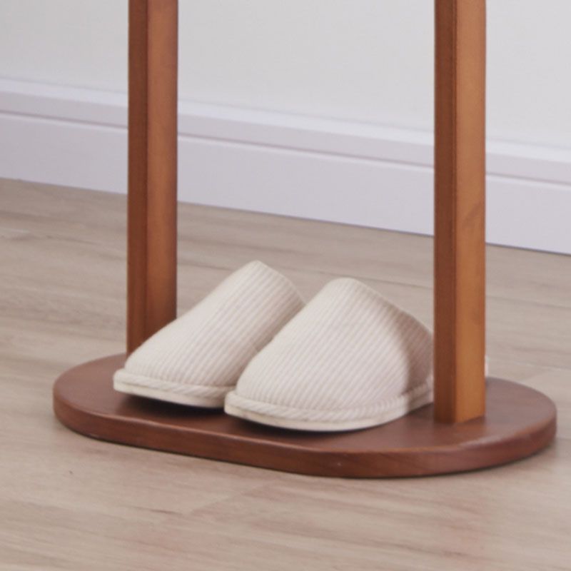 Eenvoudige stijl kleerhanger massief houten halboom met 5 haken