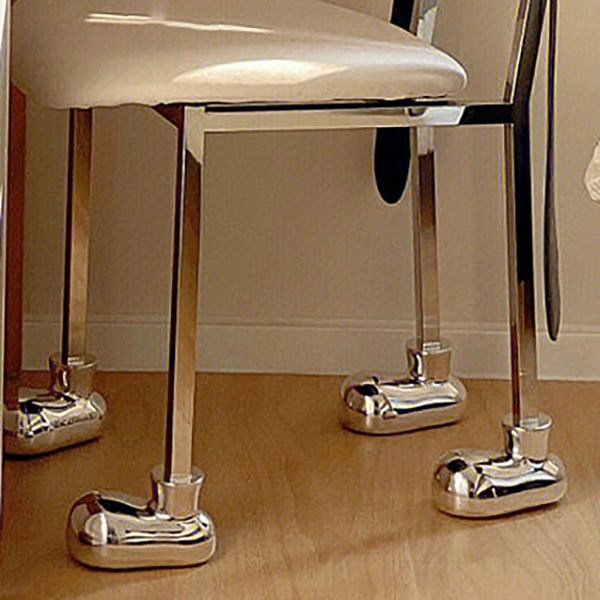 Stainless Steel Frame Armless Dining Chair Upholstered Side Chair for Home Clearhalo 'Dining Chairs' 'Dining Tables & Seating' 'dining_chair' 'furn' 'furn_dining_chair' 'Furniture' 'Kitchen & Dining Furniture' 1200x1200_e9ffc0b7-0d62-42dd-b6bd-48757c677acd