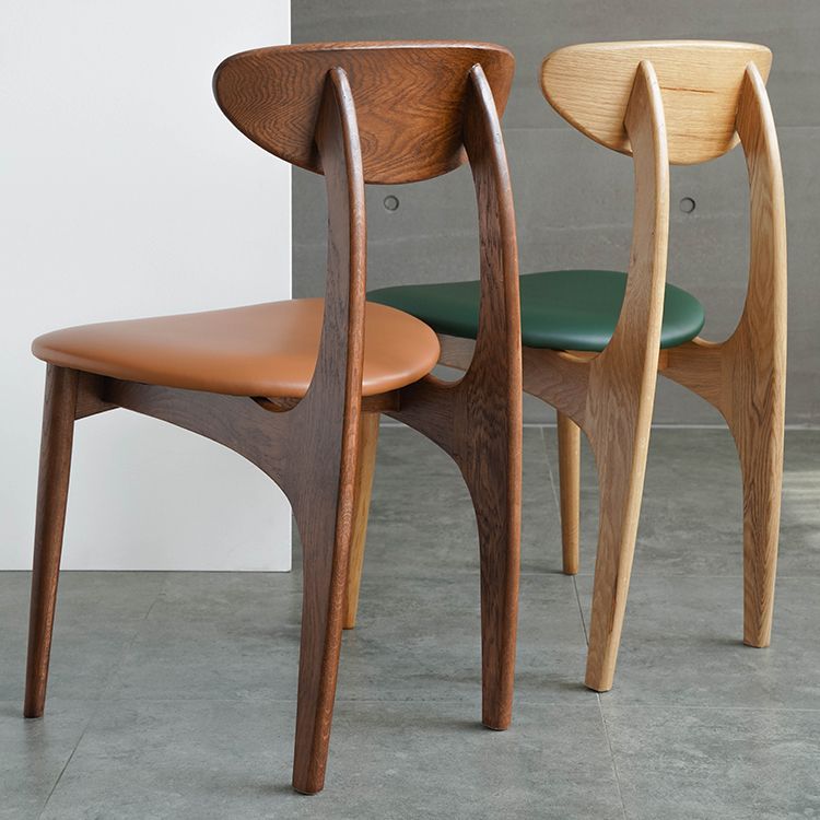 Scandinavian Style Wood Dining Side Chair Open Back Dining Side Chairs for Home Use Clearhalo ' kitchen&dining_furn' 'Dining Chairs' 'Dining Tables & Seating' 'dining_chair' 'furn' 'furn_dining_chair' 'Furniture' 'furniture_dining_chair' 'Kitchen & Dining Furniture' 'kitchen' 1200x1200_e9ffc3c4-4027-4f34-8a68-098fe3a0b444