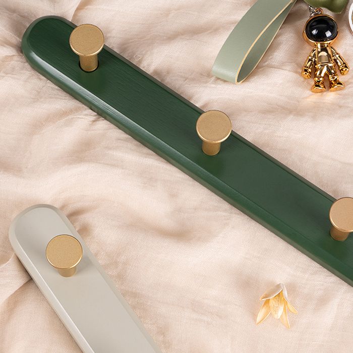 Kit de entrada de madera de estilo moderno de stand montada con ganchos de madera