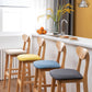 Nordic Wood Low Back Barstool Indoor Tall Stool with Square Upholstered Clearhalo 'Bar Furniture' 'Bar Stools' 'bar_stools' 'furn' 'furn_bar_stools' 'furniture_bar_stools' 'Kitchen & Dining Furniture' 'kitchen&dining_furn' 'kitchen' 'kitchen_furn' Furniture' 1200x1200_ea01801a-883a-4df2-92ad-6ecc65f4067b