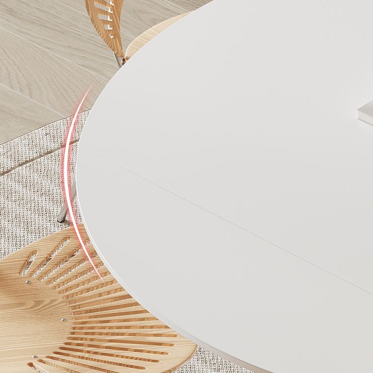 Contemporáneo 1/4/5/7 Muebles de muebles de piedra redonda colocada en blanco