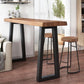 Living Room Solid Wood Counter Wine Table Sled Modern Natural Bar Height Pub Table Clearhalo 'Bar Furniture' 'Bar Tables' 'bar_tables' 'furn' 'furn_bar_tables' 'Furniture' 'Kitchen & Dining Furniture' 1200x1200_ea03ed5e-e2ef-44bd-826b-66b4074d5f82