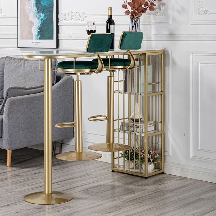 1/3 pièces Counter Height Pub Set Contemporary Oval for Living Room