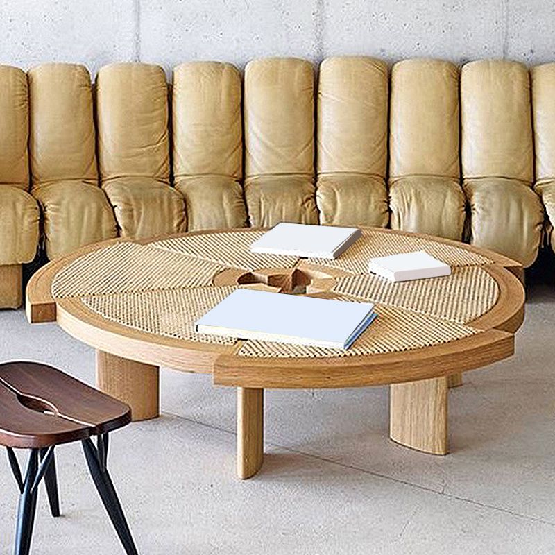 Nordic Style Cocktail Table Solid Wood Walnut/wood Coffee Table Clearhalo 'Coffee & Accent Tables' 'Coffee Tables' 'coffee_tables' 'furn' 'furn_coffee_tables' 'Furniture' 'furniture_coffee_tables' 'Living Room Furniture' 1200x1200_ea04eddb-a66b-4784-8f7b-37f894967447