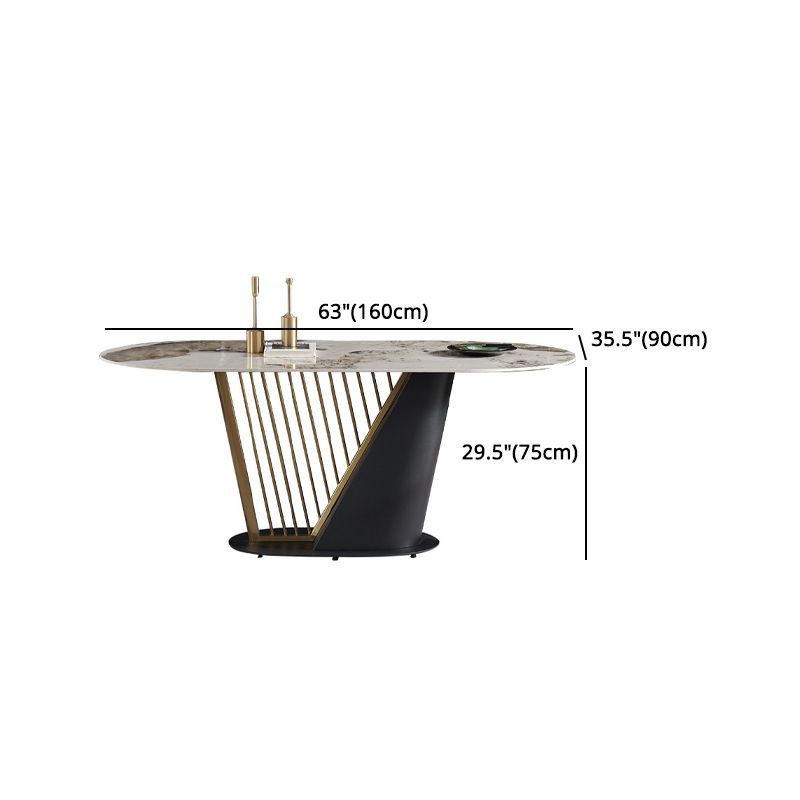 Glam Style Sintered Stone Dining Set 1/4/5/7 Pieces Dining Set Clearhalo 'Dining Room Sets' 'Dining Tables & Seating' 'dining_room_set' 'furn' 'furn_dining_room_set' 'Furniture' 'furniture_dining_room_set' 'Kitchen & Dining Furniture' 1200x1200_ea057d8a-cda9-4397-a6a9-075889226832