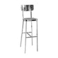 Tabouret de style de style industriel Silver Metal Barstol pour le salon