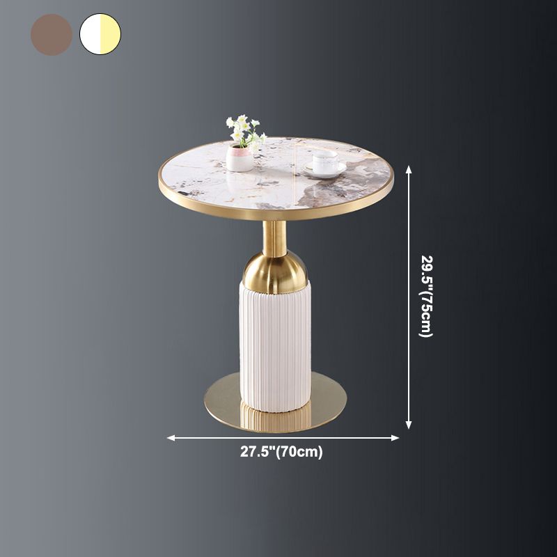 Metal Traditional Luxury Dining Table Sintered Stone Dining Table with Pedestal Clearhalo ' dining_table' 'Dining Tables & Seating' 'Dining Tables' 'furn' 'furn_dining_table' 'Furniture' 'furniture_dining_table' 'Kitchen & Dining Furniture' 'kitchen&dining_furn' 'kitchen' 'kitchen_dining_table' 1200x1200_ea071300-923e-48b5-9ae7-58d707707510