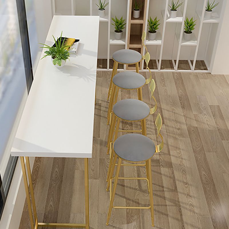 Glam Style Rectangle Counter Set 1/5 Pieces Solid Wood Bistro Set Clearhalo 'Bar Furniture' 'furn' 'furn_home_bar_bar_sets' 'Furniture' 'Home Bars & Bar Sets' 'home_bar_bar_sets' 'Kitchen & Dining Furniture' 1200x1200_ea07383b-9e1a-4ea0-9c88-0eedf1d2fcf6