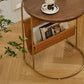 Contemporary Corner Table Round Wood Side Table with Storage Clearhalo 'Coffee & Accent Tables' 'End & Side Tables' 'end_side_tables' 'furn' 'furn_end_side_tables' 'Furniture' 'Living Room Furniture' 1200x1200_ea076801-984e-4fd5-9e4f-1772040d490d
