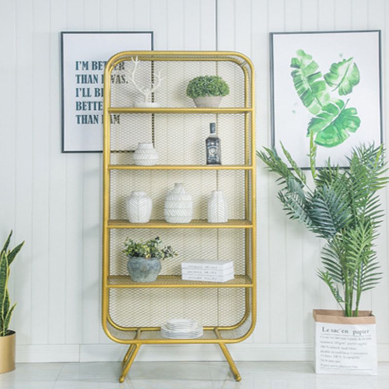 Scaffali per scaffali del libro di glam di ferro incluso la libreria chiusa per l'home office