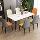 Home Contemporary Side Chair Solid Back Metal Upholstered Dining Room Chair Clearhalo ' kitchen&dining_furn' 'Dining Chairs' 'Dining Tables & Seating' 'dining_chair' 'furn' 'furn_dining_chair' 'Furniture' 'furniture_dining_chair' 'Kitchen & Dining Furniture' 'kitchen' 1200x1200_ea07dcd3-849a-425e-9a7c-36254c85a16b