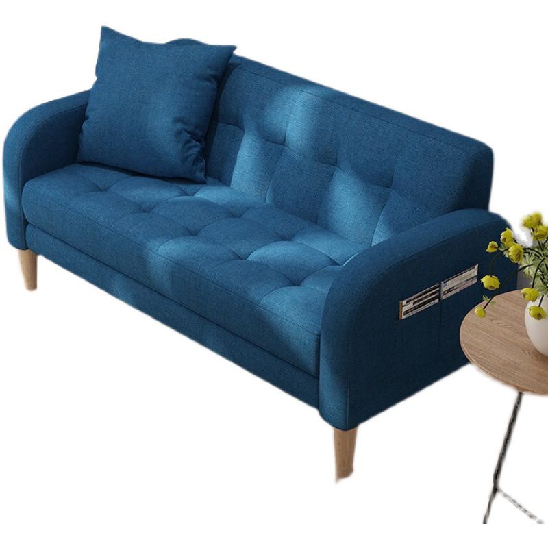 25.59'W Modern Square Arm Linen Standard Sofa for Living Room Clearhalo 'furn' 'furn_sofas' 'Furniture' 'furniture_sofas' 'kitchen' 'kitchen_sofas' 'Living Room Furniture' 'Sofa' 'sofas' 1200x1200_ea08a480-f5e9-4718-b3a9-22ee980e516b
