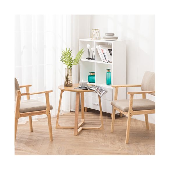 Modern Balcony Open Back Arm Chair Matte Finish Upholstered Dining Chair Clearhalo ' kitchen&dining_furn' 'Dining Chairs' 'Dining Tables & Seating' 'dining_chair' 'Furniture' 'furniture_dining_chair' 'Kitchen & Dining Furniture' 'kitchen' 1200x1200_ea0d1528-c999-4942-a77e-2dbce47a9706