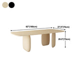 Industrial Solid Wood Dining Table Rectangle Kitchen Table with 3 Legs Clearhalo ' dining_table' 'Dining Tables & Seating' 'Dining Tables' 'furn' 'furn_dining_table' 'Furniture' 'furniture_dining_table' 'Kitchen & Dining Furniture' 'kitchen&dining_furn' 'kitchen' 'kitchen_dining_table' 1200x1200_ea0d4452-e406-4e46-a8bc-2c9f324de6d7