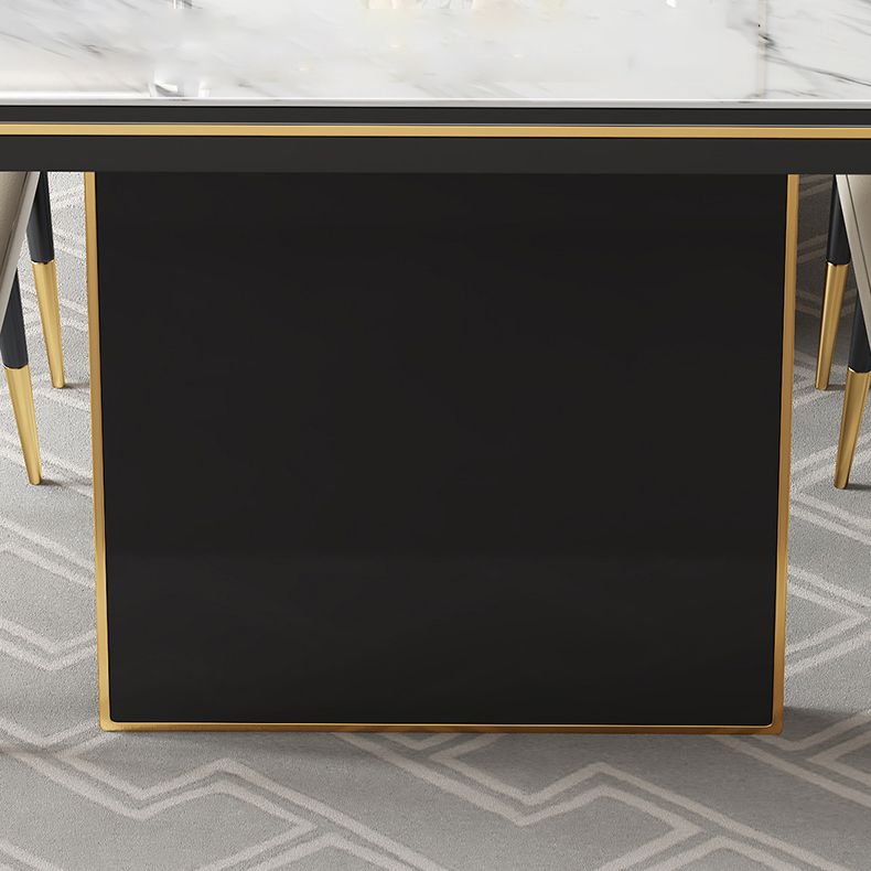 Glam 1/4/6/7/9 Pieces Dining Set Rectangle Stone Dining Table Furniture for Dining Room Clearhalo 'Dining Room Sets' 'Dining Tables & Seating' 'dining_room_set' 'furn' 'furn_dining_room_set' 'Furniture' 'furniture_dining_room_set' 'Kitchen & Dining Furniture' 'kitchen&dining_furn' 'kitchen' 1200x1200_ea0ee2a5-9395-48de-88a5-1b6d5b343873
