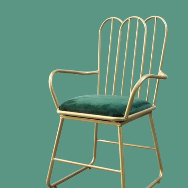 Sedie da pranzo in metallo nordico sedia a pala posteriore sedia per uso del ristorante