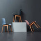 Sedie di plastica in stile nordico sedie laterali senza braccio con gambe in legno per cucina