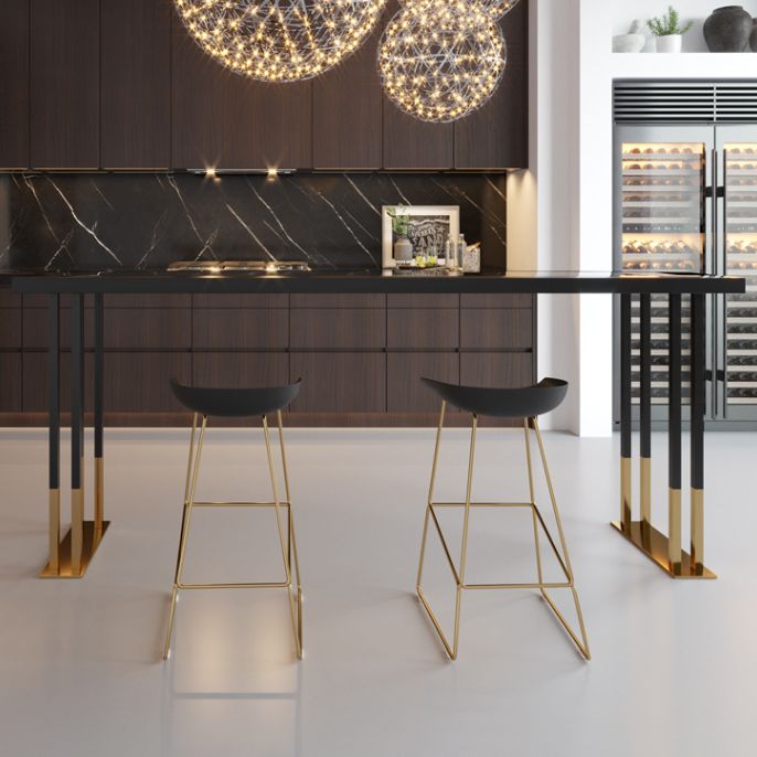 Hedendaagse rechthoek tegen-hoog pubtafel Coffee Shop Sled Pub Bar Table
